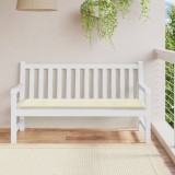 vidaXL Pernă de bancă de grădină, crem, 150x50x4 cm, textil oxford