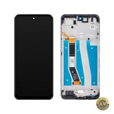 Display cu Touchscreen Motorola Moto G14 cu Rama Negru (Steel Gray) Service Pack 5D68C23075