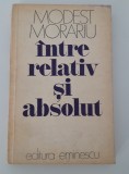 Modest Morariu autograf deosebit Intre relativ si absolut