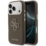 Husa pentru Apple iPhone 17 Pro, GUESS, Resin Logo, Maro