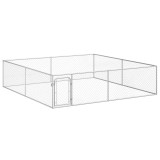 Cumpara ieftin Padoc pentru caini de exterior, 4 x 4 x 1 m, otel galvanizat