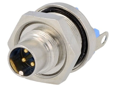 Conector M9 soclu tată aurit IP65 foto