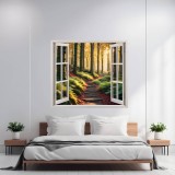 Folie imprimata color pentru decor perete locuinta, dimensiune 125 x 110cm, model: VIEW TO HAVEN 37, AVEX