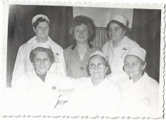 C463 Personal sanitar spital Romania anii 1950 1960 foto