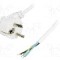 Cablu alimentare AC, 3m, 3 fire, culoare alb, cabluri, CEE 7/7 (E/F) &amp;#351;tecar in unghi, LIAN DUNG -