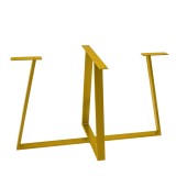 Picior Masa Metalic, pentru Masa Rotunda sau Ovala, Gold. MC4G