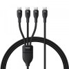 Cablu Incarcare USB-C - 3 x USB-C Baseus Flash Series III 3in1, 100W, 1.5m, Negru P10377503111-00