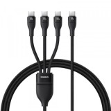 Cablu Incarcare USB-C - 3 x USB-C Baseus Flash Series III 3in1, 100W, 1.5m, Negru P10377503111-00