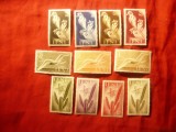 Serie IFNI colonie spaniola 1954 - Flora si Pasari , 11 valori, Nestampilat