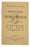 INSTRUCTIUNI PRIVITOARE LA FUNCTIONAREA AMBULANTELOR PENTRU TRANSPORTUL BOLNAVILOR IN CAZ DE ACCIDENTE SI BOALE IN ORASUL BUCURESTI, 1908