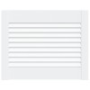 Usa de dulap design lambriu, alb, 39,5x49,4 cm, lemn masiv pin
