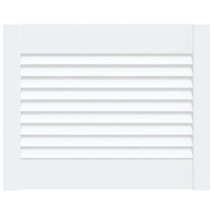 Usa de dulap design lambriu, alb, 39,5x49,4 cm, lemn masiv pin