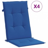 Cumpara ieftin Perne scaun spatar inalt, 4 buc., albastru, 120x50x3 cm, textil
