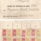 Romania, Uniunea Sindicatelor din Invatamant, Tichet de cotizare, Turnu Magurele, 1950