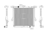 Radiator apa racire motor SRL, ISUZU D-MAX, 01.2020- motor 1.9 Ddi; cv manuala, aluminiu/ plastic brazat, 610x570x16 mm,