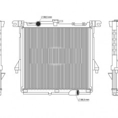 Radiator apa racire motor SRL, ISUZU D-MAX, 01.2020- motor 1.9 Ddi; cv manuala, aluminiu/ plastic brazat, 610x570x16 mm,