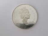Canada 1 Dollar 1991- Comemorativa 1816 -FRONTENAC 1991 - Argint,