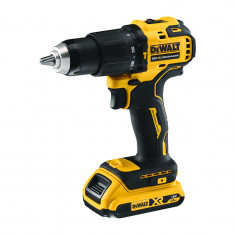 Masina de gaurit cu percutie DeWalt, 550 W, 28050 rpm, 18 V, 2 Ah, 2 acumulatori, lumina LED foto