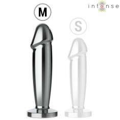 INTENSE - ANAL PLUG 10 VIBRATIONS METAL DILDO WITH REMOTE CONTROL M