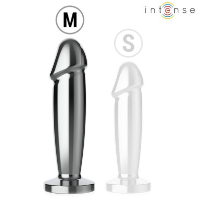 INTENSE - ANAL PLUG 10 VIBRATIONS METAL DILDO WITH REMOTE CONTROL M foto