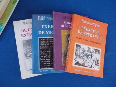 BIBLIOTECA SIGHET * LOT 4 CARTI , EDITOR ROMULUS RUSAN , 1999 / 2001 # foto