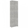 Șifonier de hol, gri beton, 55x25x189 cm, PAL, MDF, 1, vidaXL