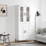 vidaXL Dulap &icirc;nalt, alb, 69,5x34x180 cm, lemn compozit