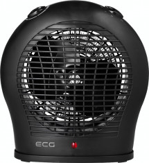 Aeroterma ECG TV 30 culoare neagra, 2000 W, 2 trepte de aer cald + aer rece foto