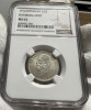 1 Leu 1914 Hamburg, Romania, NGC MS63, Argint