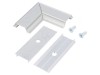 Conector 90&deg; aluminiu natural GROOVE10