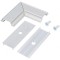 Conector 90&deg; aluminiu natural GROOVE10