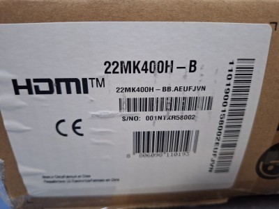 Monitor gaming LED TN LG 22&amp;quot;, Full HD, HDMI, FreeSync, Negru, 22MK400H foto