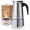 Espressor Godmorn, otel inoxidabil 430, 450 ml, potrivit pentru plita cu inductie - RESIGILAT