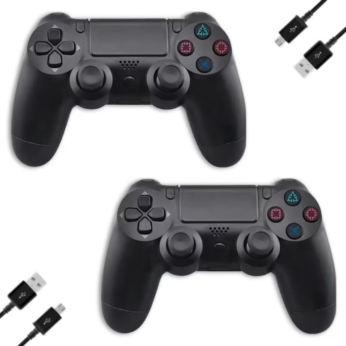 Set 2 controlere wireless LuckyLu, vibratii intense, negru