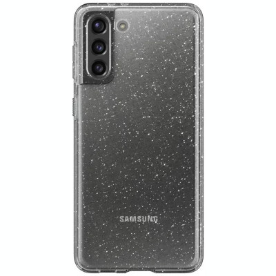 Husa Cover Crystal Glitter pentru Samsung Galaxy S21 FE Transparent foto