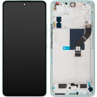 Display cu Touchscreen Xiaomi 12 Lite, cu Rama, Verde (Lite Green), Service Pack 56000500L900 foto