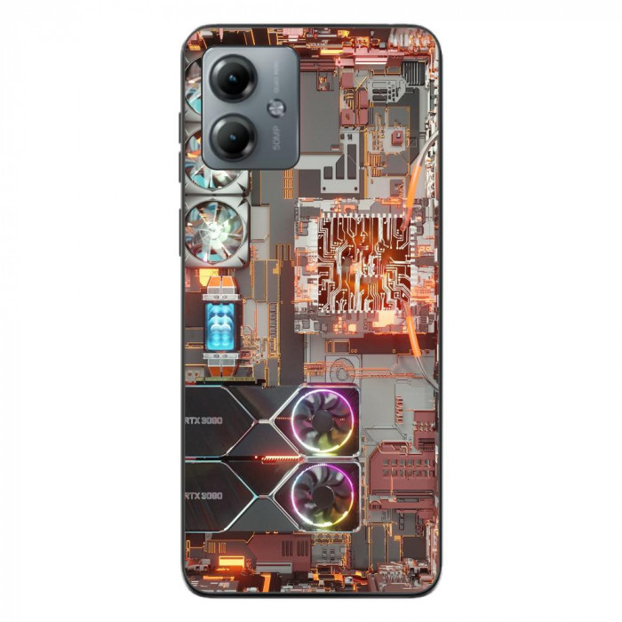 Husa compatibila cu Motorola Moto G14 Silicon Gel Tpu Model Motherboard