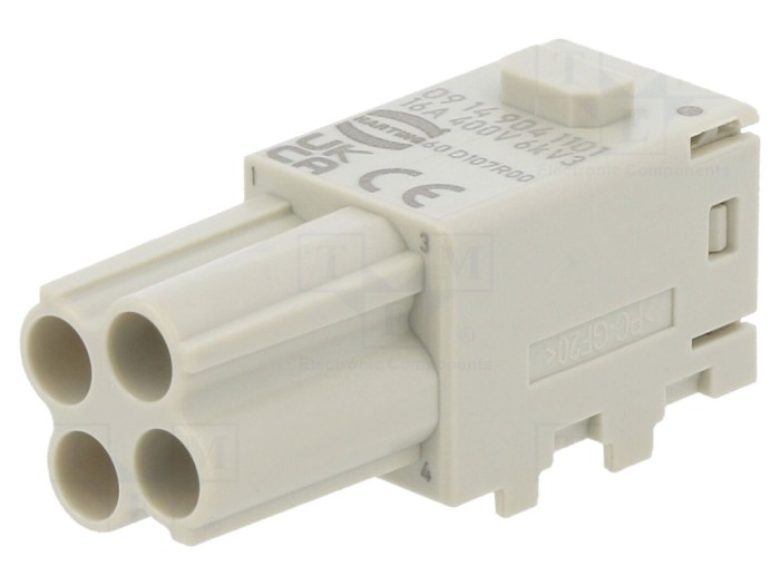Conector Mamă HDC 4 PIN, 1 Modul