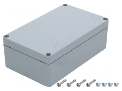 Carcasă Universală Aluminiu Gri 162x263x91mm foto