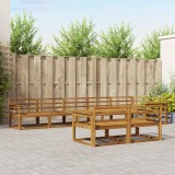 vidaXL Set de canapele de exterior 8 pcs natural Lemn Solid de Acacia 3367742