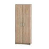 Dulap 2 usi mdf rafturi stejar sonoma Betty 70x37x182,5 cm