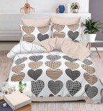 Cumpara ieftin Lenjerie Pat Dovie Sx135, Bumbac, 6 Piese, Cu Elastic, Crem, Imprimeu, Maro