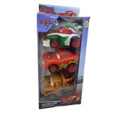 Set 3 Masinute Cars Plastic 13cm +3 Ani Baieti Multicolor Dede Mondo Tomy