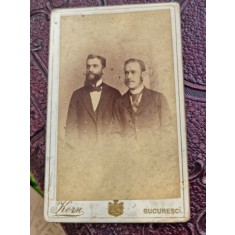 Fotografie doi barbati, tip CDV