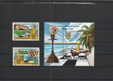 ROMANIA 1992 LP 1286 LP 1287 OLIMPIADA SAH MANILA SERIE+ COLITA DANTELATA MNH, Nestampilat