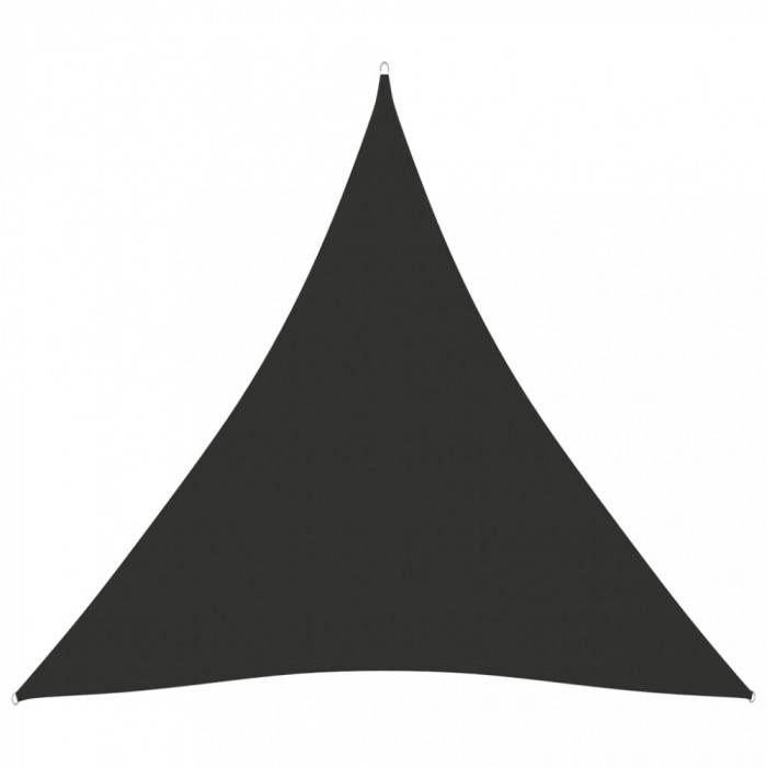vidaXL Parasolar, antracit, 4x4x4 m, țesătură oxford, triunghiular