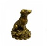 Caine pe monede din rasina 11,5 cm