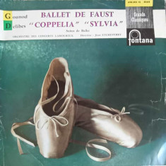 Disc vinil, LP. Ballet de Faust, Coppelia, Sylvia-Orchestre Des Concerts Lamoureux