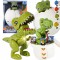 Jucarie interactiva dinozaur tip lansator cu pista 2 in 1, MalPlay 112433