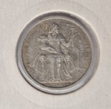 Noua Caledonie 1 Franc 1949 moneda aluminiu km # 2
